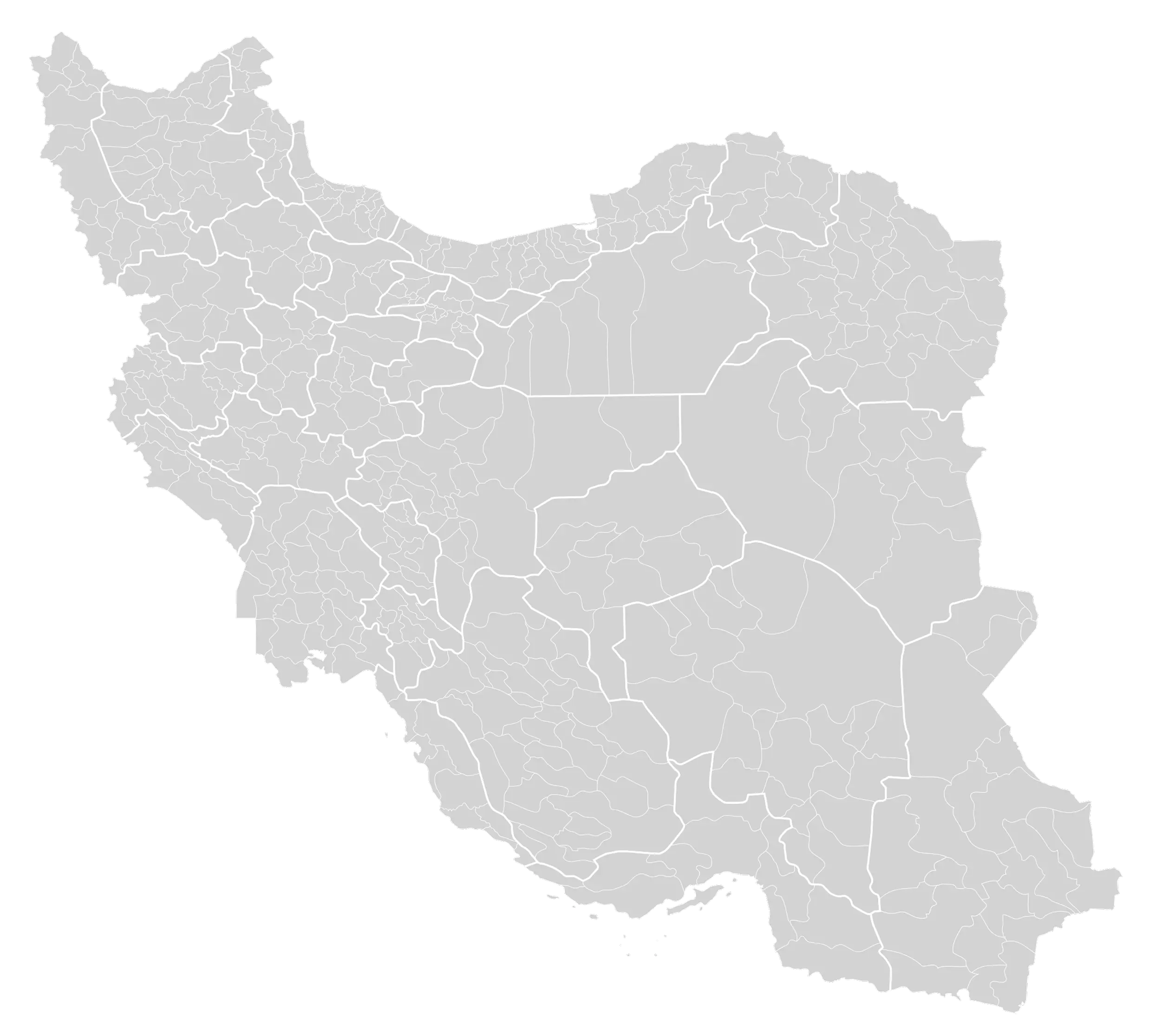 map of iran